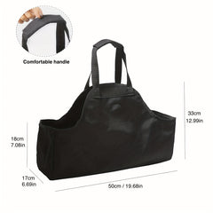 Durable Firewood Storage Bag for Camping Indoor Outdoor Use