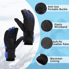 Winter Thickened Warm Gloves Anti Slip Waterproof Cycling Ski Gloves