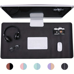 Double Side PU Mouse Pad Desk Mat 5 Colors