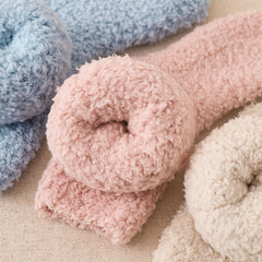 3 Pairs 5 Pairs Plus Size Striped Pattern Soft Fuzzy Socks Set Women's Plush War