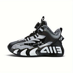Boy's Block Basketball Shoes With Rotating Buckle