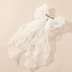 Bow Head Veil Ribbon Edge Veil Bridal Wedding Hair Accessories