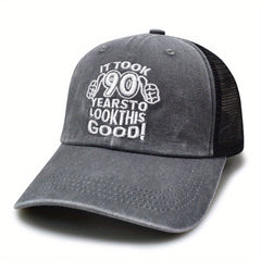 Washed Mesh Hat Rapper Outdoor Trucker Hat Baseball Cap