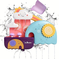 Fun Baby Bath Waterfall Toy Set with Suction Cup Toys