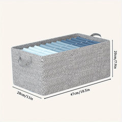 Large Storage Basket Non-woven Fabric Steel Frame Folding