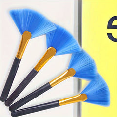 2pcs Fan-shaped Computer Brush Soft Bristles Dust Removal
