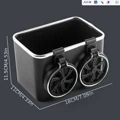 Car Armrest Storage Box Cup Holder Organizer