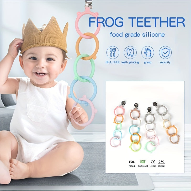 Baby Silicone Pacifier Clip Anti-lost Chain Teething Toys