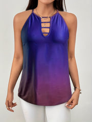 Gradient Halter Neck Top for Summer