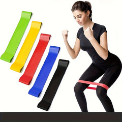 TPE Elastic Resistance Band Yoga Fitness Tension Rope Hip Legs Squat Training