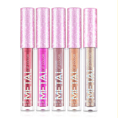 Metallic Glitter Lipstick Waterproof High Pigment Lip Gloss