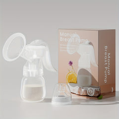 Manual Breast Pump Set 180Ml Bottle Nipple Durable Plastic 14 Age Group
