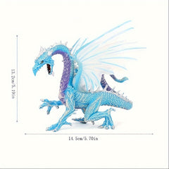 Realistic Dragon Model Plastic Flying Dragon Statue Gift Collection