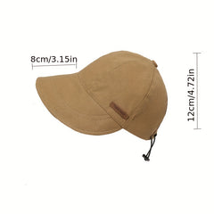 Summer UV Protection Sun Hat Solid Cotton Beach Visors Lightweight Fisherman Hat