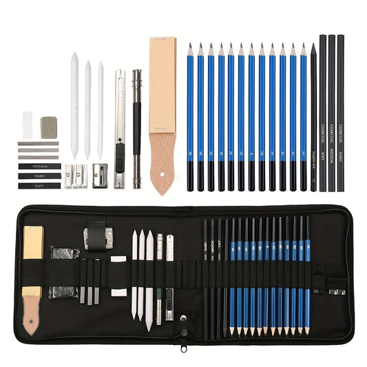 Art 32 Pack Drawing Pencils Set Professional Drawing Art Kit