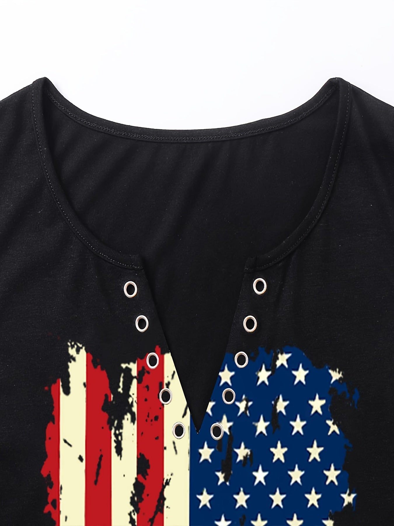 Print V Neck Tank Top for Women