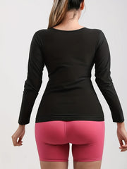Women's Slimming Long Sleeve Sweat Top Sauna Shirt