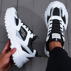 Men's Chunky Lace-up Dad Sneakers Athletic Shoes