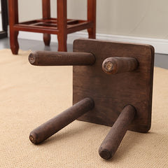 Antique Small Wooden Stool Shoe Changing Stool Solid Wood Stool