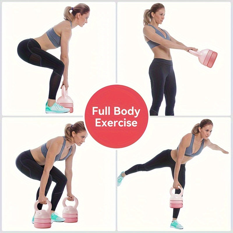 Adjustable Weight Kettlebell for Buttocks Fitness Training - Total Weight 5-44KG
