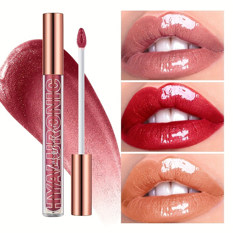 Hydrating Glitter Lip Gloss Long Lasting Waterproof High Pigment