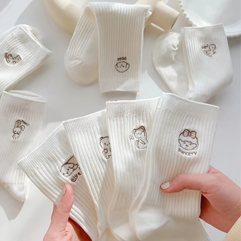 8 Pairs Soft Animal Socks for Women