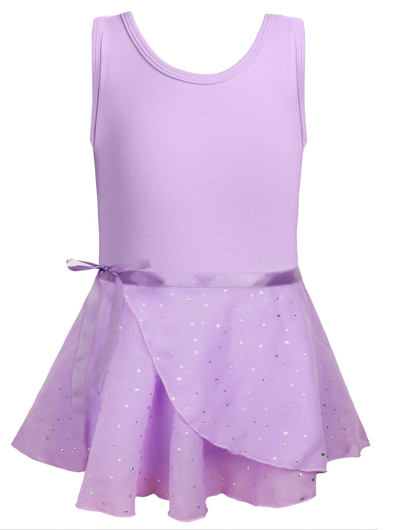 Girl's Sleeveless Dancing Suit Exercise Skirt for Kids