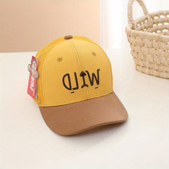 Unisex Adjustable Casual Baseball Cap with WILD Embroidery