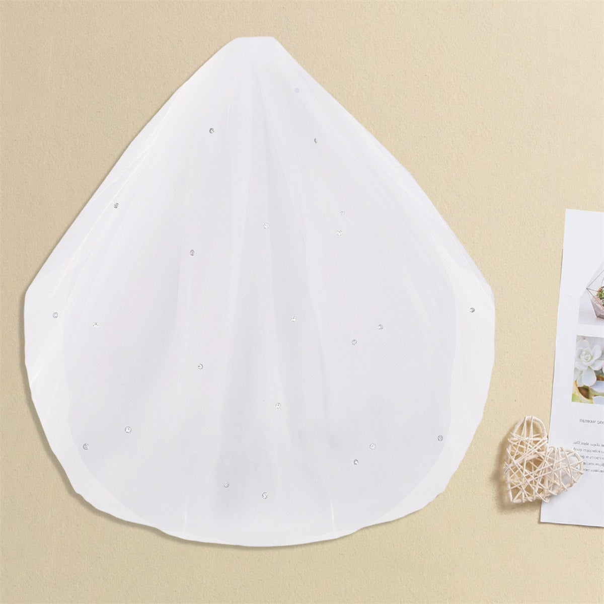 Sparkling Rhinestone Bridal Veil for Women