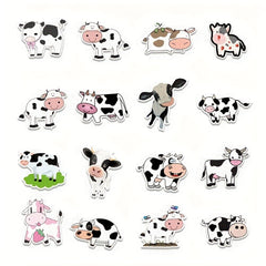 50pcs Cute Cow Doodle Stickers for Laptops, Phones, Desktops