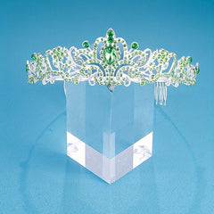 Rhinestone Crown Headband Crystal Hair Band With Comb
