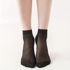 10 Pairs Sheer Mesh Short Socks for Women