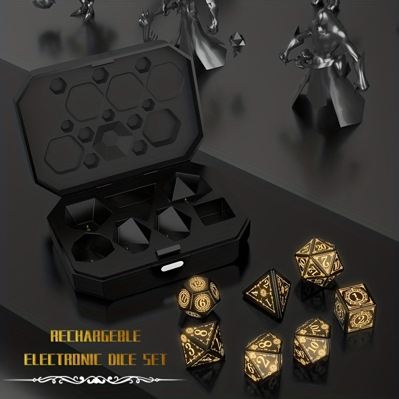 7pcs Faced Dice Led Light Dice Game Enhance Game Night