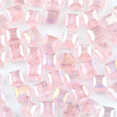 50pcs 6mm AB Plated Glass Crystal Beads DIY Jewelry Accessories