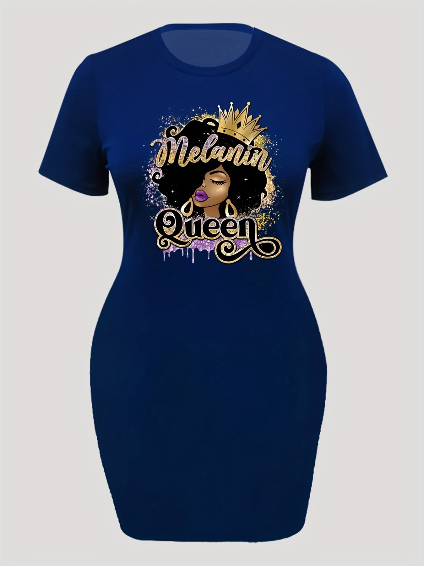 Women's Cartoon Figure Print Short Sleeve Dress