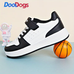 DooDogs Boys Wear-Resistant Low Top Sneakers