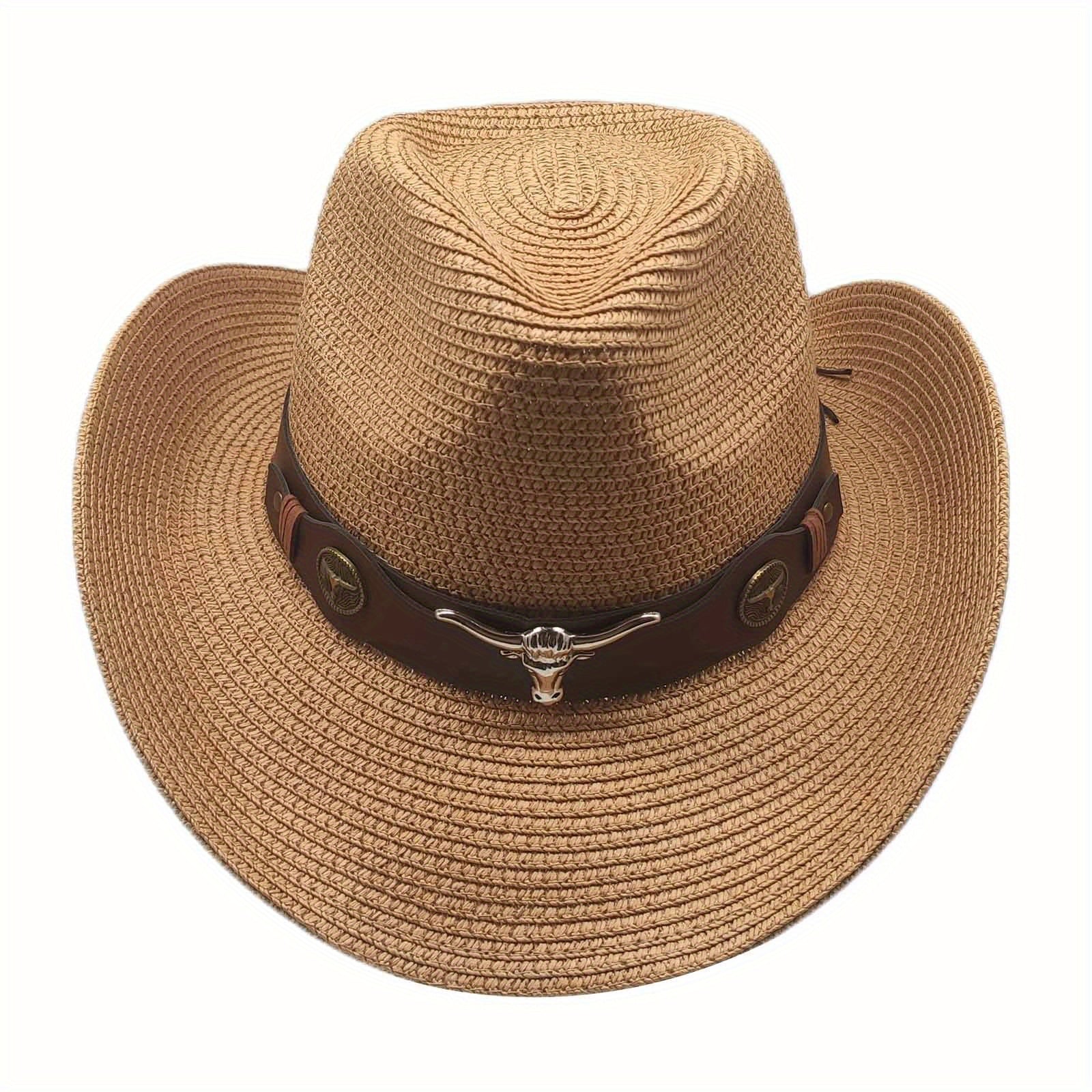 Western Sunhead Cowboy Hat Breathable Summer Gift For Men