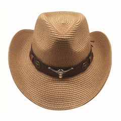 Western Sunhead Cowboy Hat Breathable Summer Gift For Men