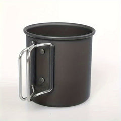 Portable Folding Aluminum Water Cup for Camping Picnic Hiking
