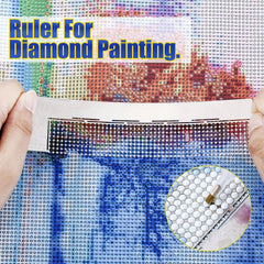 3pcs Diamond Painting Ruler Stainless Steel Tool With 216, 400, 800 Grids