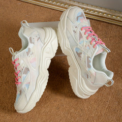 Comfortable Bottom Shock Absorption Dad Shoes Mesh Breathable Sneakers