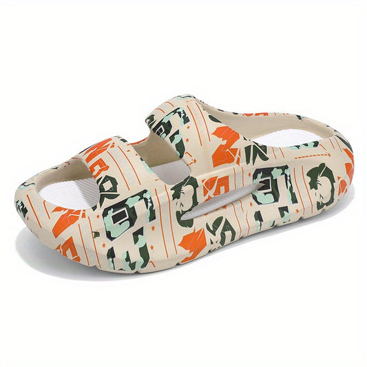 Men's Camo Platform Slides Anti-Skid Slippers