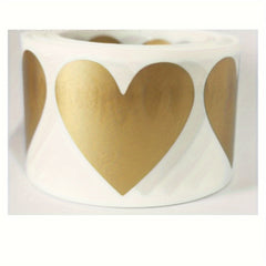 300pcs Heart Scratch Sticker Love Shape Label Birthday & Party Seal Sticker