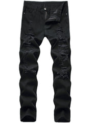 Men's Ripped Slim Hip Hop Style Jeans