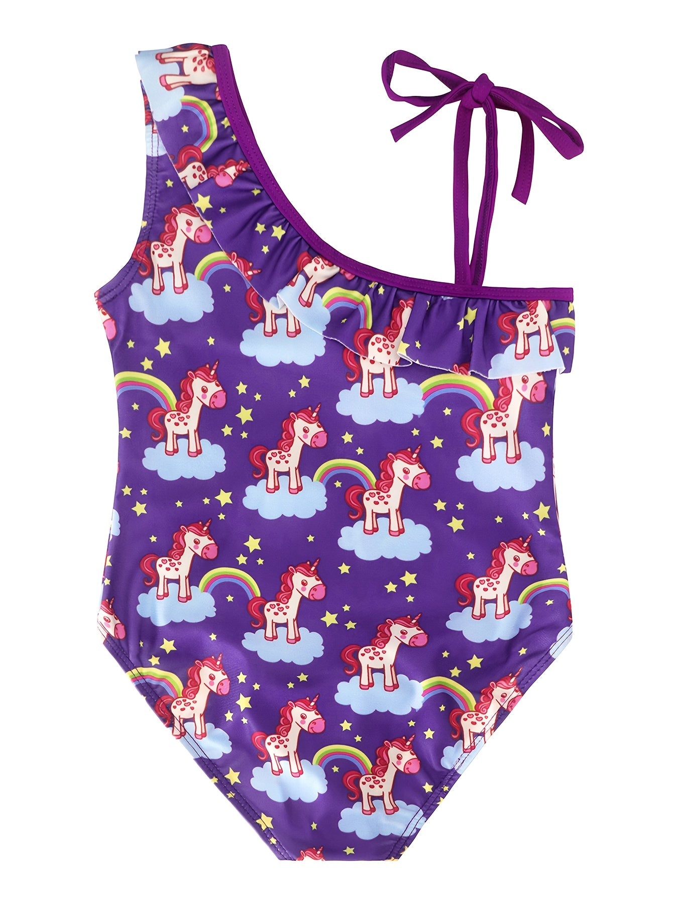 Toddler Girls Unicorn Graphic One Piece Swimsuit