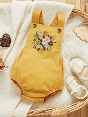 Baby Girls Embroidered Sleeveless Onesie Clothes
