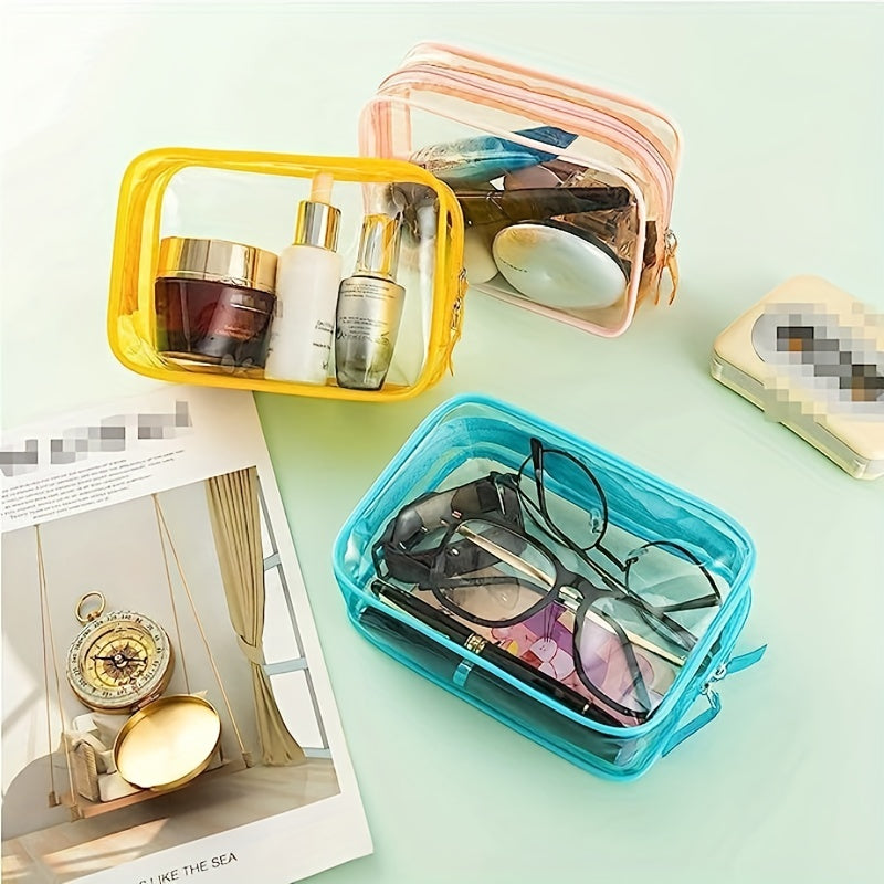 Clear Makeup Bag Zipper Travel Transparent Cosmetic Case Waterproof