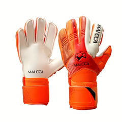Pro Goalkeeper Gloves w/ Finger Protector & Bag for Soccer & Football