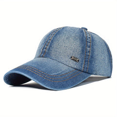 Plain Cotton Washed Print Adjustable Baseball Cap for Outdoor Sport