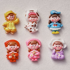 10pcs Princess DIY Accessories Pack for Crafts, Phone Case, Keychain